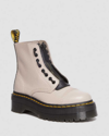 DR. MARTENS' SINCLAIR MILLED NAPPA LEATHER PLATFORM BOOTS