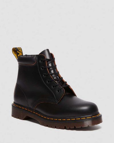 Dr. Martens' 939 Vintage Smooth Leather Hiker Style Boots In Schwarz