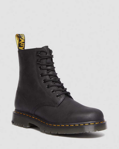 Dr. Martens' 1460 Pascal Leather Lace Up Ankle Boots In Black