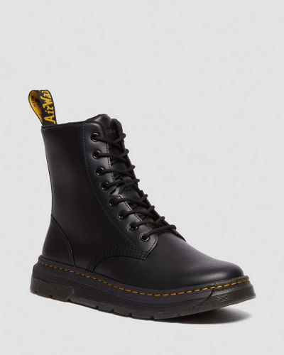 Dr. Martens' Crewson Classic Leather Everyday Boots In Black