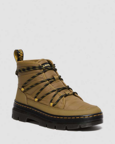 Dr. Martens' Combs Women's Padded Casual Boots In Green,tan