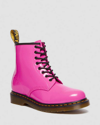 DR. MARTENS' 1460 WOMEN'S PATENT LEATHER LACE UP BOOTS