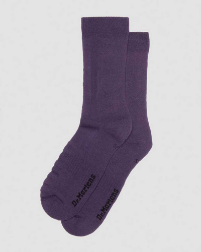 Dr. Martens' Double Doc Cotton Blend Socks In Purple,black