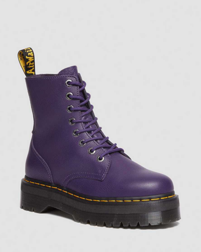 Dr. Martens' Jadon Iii Boot Pisa Leather Platforms In Purple