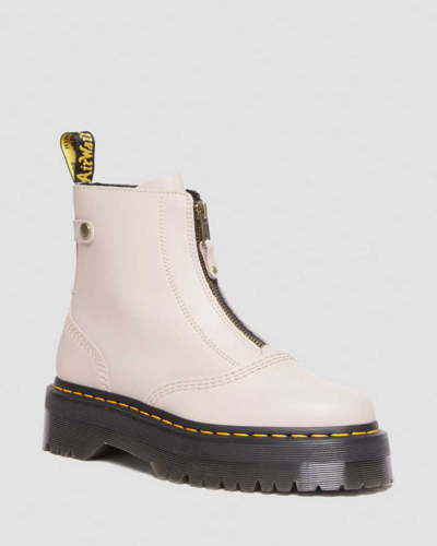 Dr. Martens Jetta Boots In Creme