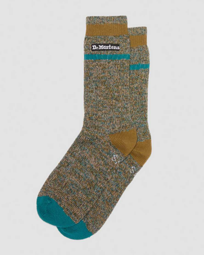Dr. Martens' Marl Organic Socks In Brown,blue