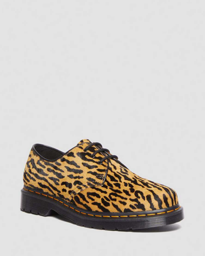 Dr. Martens 1461 Wacko Maria Hair-on Oxford Shoes In Black,leopard,tan