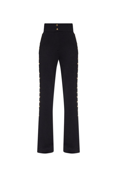Dolce & Gabbana Button Detailed Milano Pants In Black