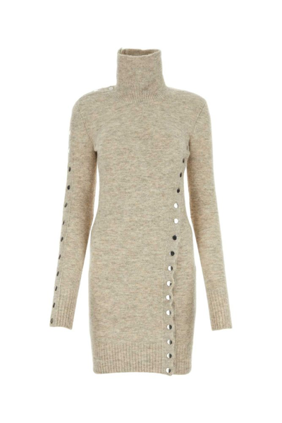 Isabel Marant Turtleneck Knitted Long In Cream
