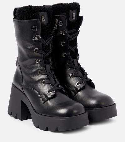 Bogner Banff Shearling-lined Leather Boots In Black