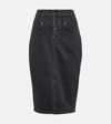 VERONICA BEARD HERRON DENIM MIDI SKIRT