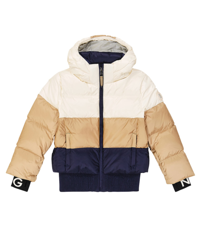 Bogner Kids' Anna Colorblocked Down Ski Jacket In Multicoloured