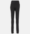 Saint Laurent High Waist Cashmere Joggers In Black