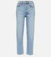RE/DONE 70S STOVE PIPE HIGH-RISE STRAIGHT JEANS