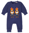 Tinycottons Baby Chamonix Twins Cotton Playsuit In Blue