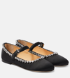 Mach&mach Audrey Crystal-embellished Ballerina Shoes In Black