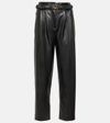 VERONICA BEARD COOLIDGE FAUX LEATHER trousers