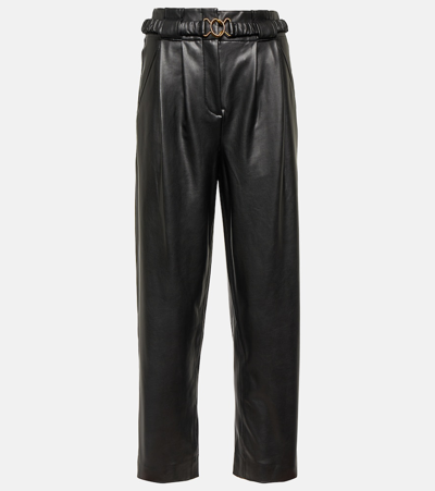 Veronica Beard Women's Coolidge Vegan Leather Pants In Black