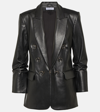 VERONICA BEARD BEACON FAUX LEATHER BLAZER