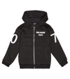 Balmain Logo Cotton-blend Cardigan In Black