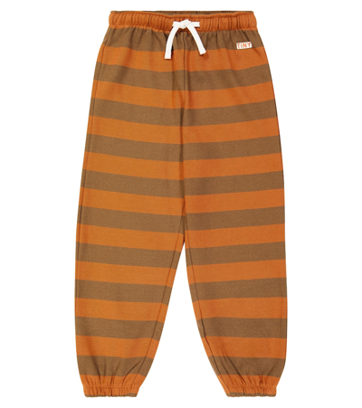 Tinycottons Kids' Tiny Stripes Cotton-blend Sweatpants In Multicoloured