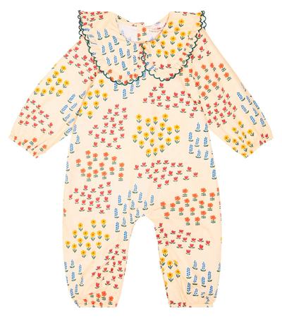 Tinycottons Babies' Garden棉质连身衣 In Multicoloured