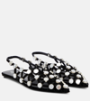 Attico Grid Ballerina In Black