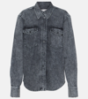 Isabel Marant Étoile Taniami Press-stud Denim Shirt In Grey