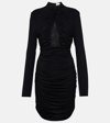 Magda Butrym Cut-out Gathered Minidress In Black