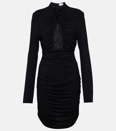 Magda Butrym Cut-out Gathered Minidress In Black