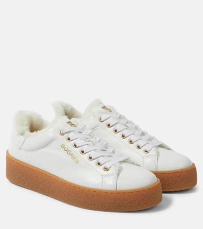 Bogner Lucerne Shearling-lined Trainers In White