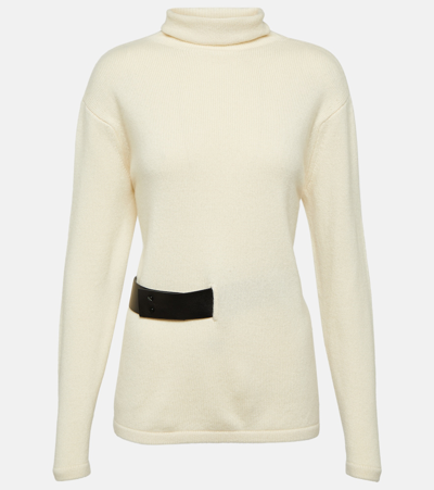 Tom Ford Cashmere Turtleneck Sweater In White
