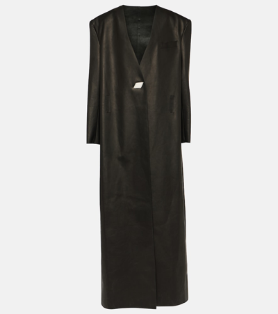 Attico Black Long Coat