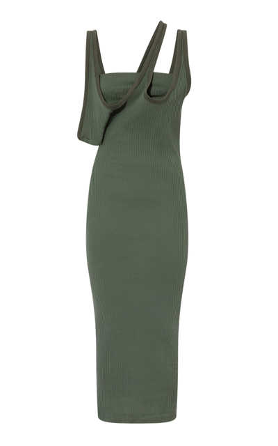 Attico Ivy Green Midi Dress