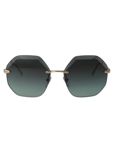 Bvlgari Sunglasses In 278/2a Pale Gold Plated