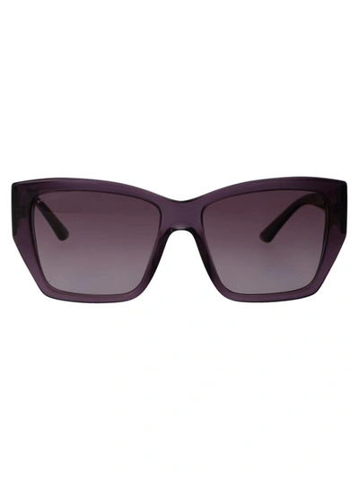 Bvlgari Sunglasses In 55148h Transparent Amethyst Violet Gradient