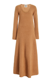 BY MALENE BIRGER EXCLUSIVE WOOL-MOHAIR MIDI DRESS