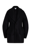 BOTTEGA VENETA STRETCH-WOOL FELT SHORT COAT