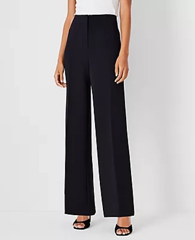 Ann Taylor The Wide Leg Pant In Crepe In Black