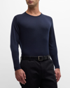 John Smedley Marcus Wool Sweater In Midnight