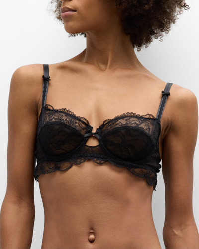 Lise Charmel Feerie Couture Scalloped Lace Demi Bra In Black