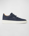 Bruno Magli Dezi Leather Sneaker In Navy