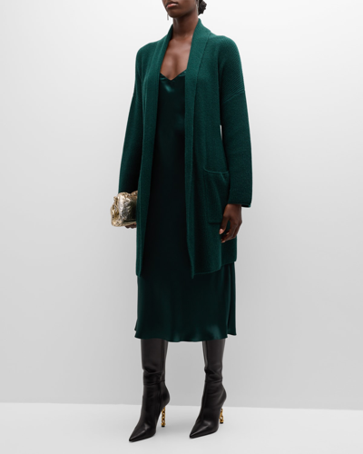 Sablyn Cashmere Duster With Pockets In Deep Forest