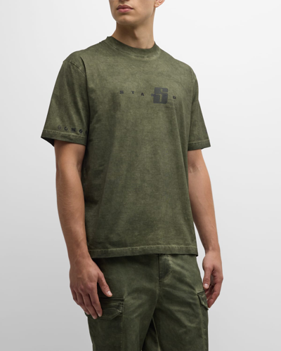 Stampd Men's Oil Washed Relaxed T-shirt In Army