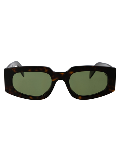 Retrosuperfuture Tortoiseshell Tetra Sunglasses In 3627