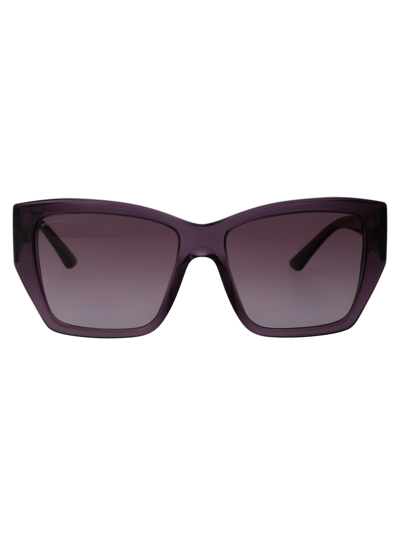 Bulgari 0bv8260 Sunglasses In 55148h Transparent Amethyst