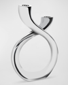 Nambe Tango Candle Holder In Silver