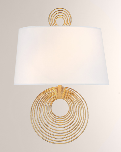 Crystorama Doral 2 Light Renaissance Gold Wall Mount