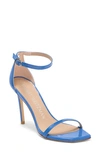 Stuart Weitzman Nudistcurve Ankle Strap Sandal In Mykonos Blue