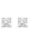 Effy 14k White Gold Square Diamond Stud Earrings In White